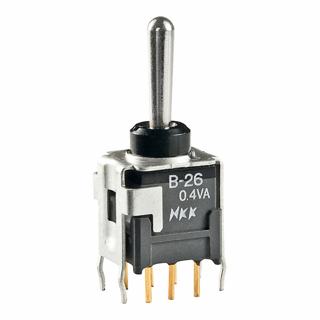 SWITCH TOGGLE SP3T 0.4VA 28V【B26AB】