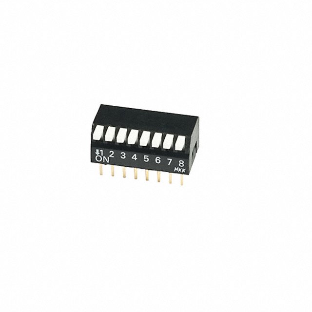 SWITCH PIANO DIP SPST 0.025A 24V【JS0308PP4-S】