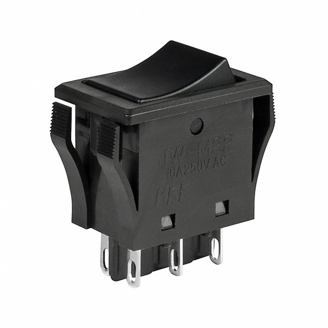 SWITCH ROCKER DPDT 10A 250V【JWM22RAA/UCV】