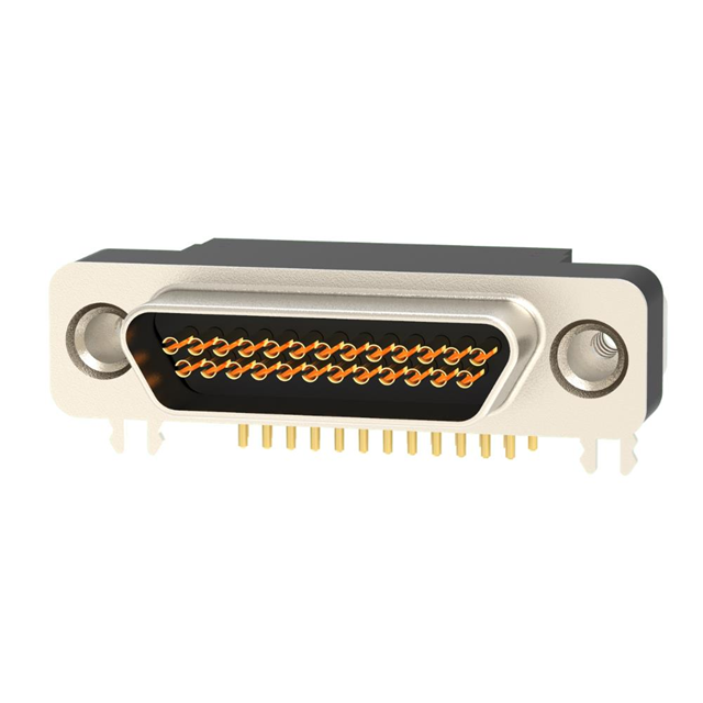 CONN MICRO-D RCPT 25POS R/A SLDR【581-M25-213L461】