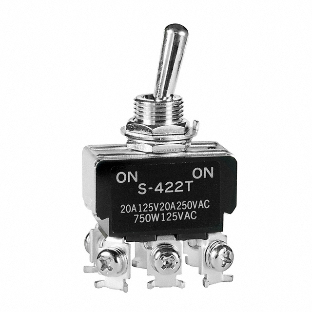 SWITCH TOGGLE DPDT 20A 125V【S422T】
