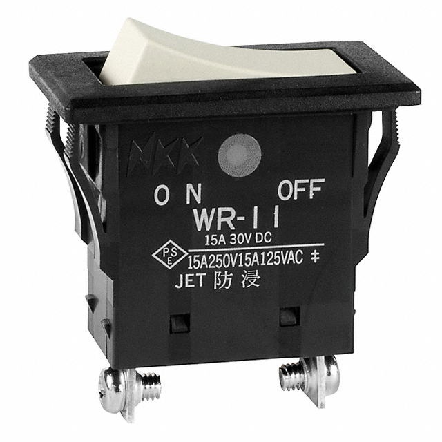【WR11BT】SWITCH ROCKER SPST 15A 125V