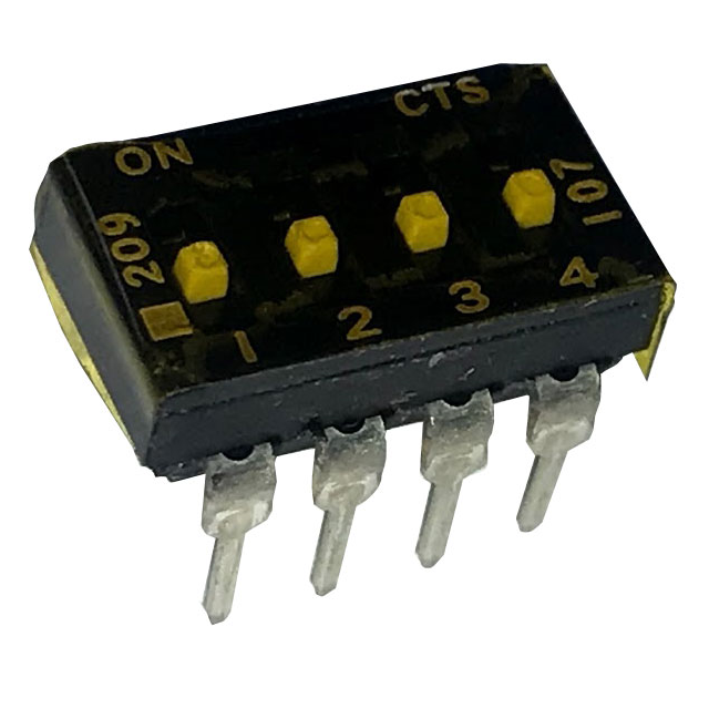 SWITCH SLIDE DIP SPST 0.1A 20V【209-4MSTFD】