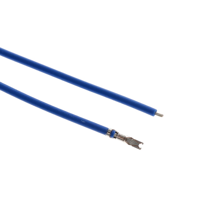 【H8BXT-10112-L8】SINGLE END JUMPER 12" 28AWG BLUE