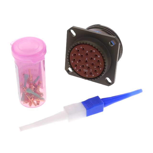 【D38999/20WH21PN】CONN RCPT MALE 21POS GOLD CRIMP