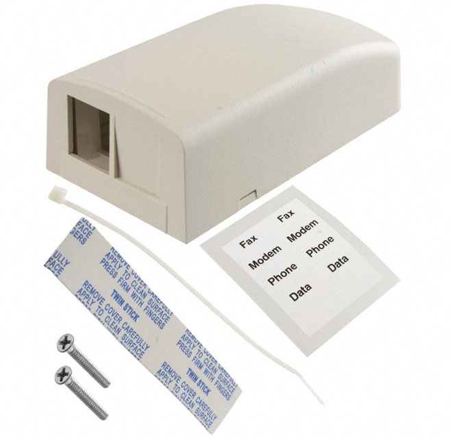 【NK2BXIW-A】MOD BOX SMD 2PORT WHITE