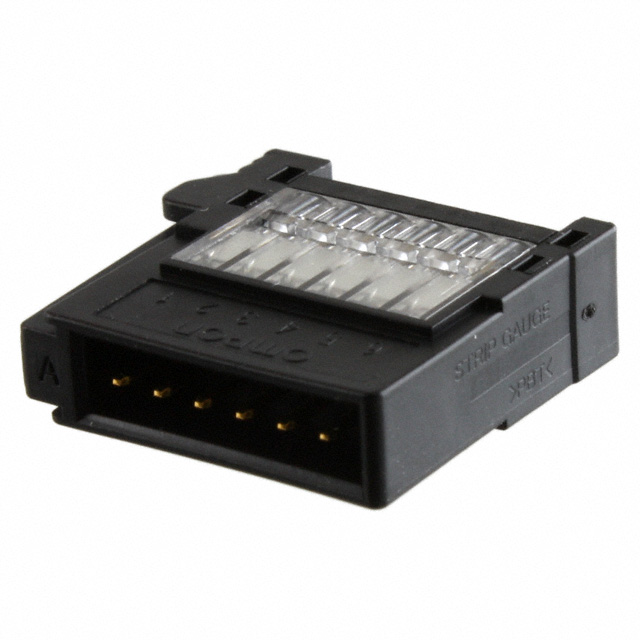 【XN2A-1670】CONN PLUG 6POS IDC 20-28AWG GOLD