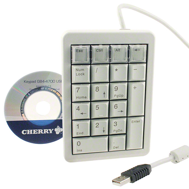 【G84-4700LUCUS-0】KEYPAD 21 KEYS LT GRY 4"
