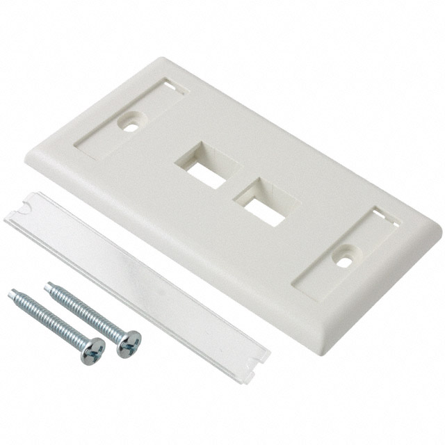 【NK2FIWY】FACEPLATE SNGL GANG 2PORT WHITE