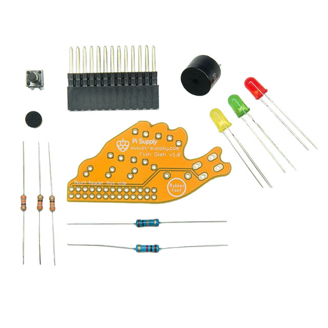 【PIS-0029】FISH DISH RASPBERRY PI LED BUZZE