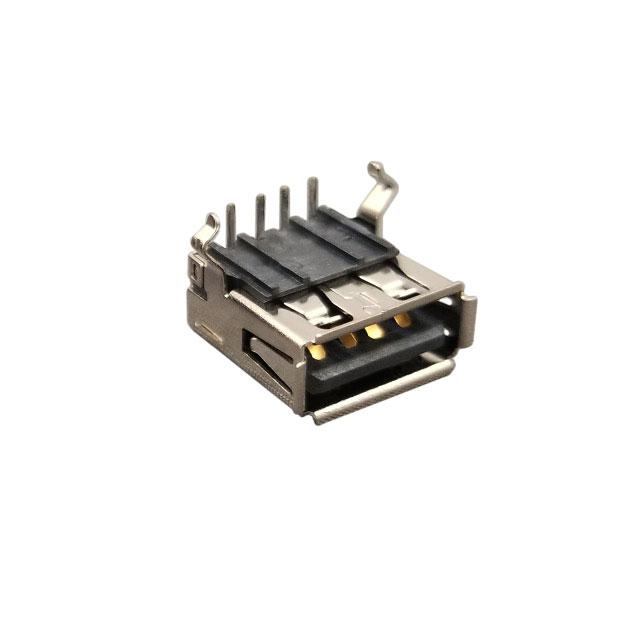 【SS-52100-001】CONN RCPT USB2.0 TYPEA 4POS R/A