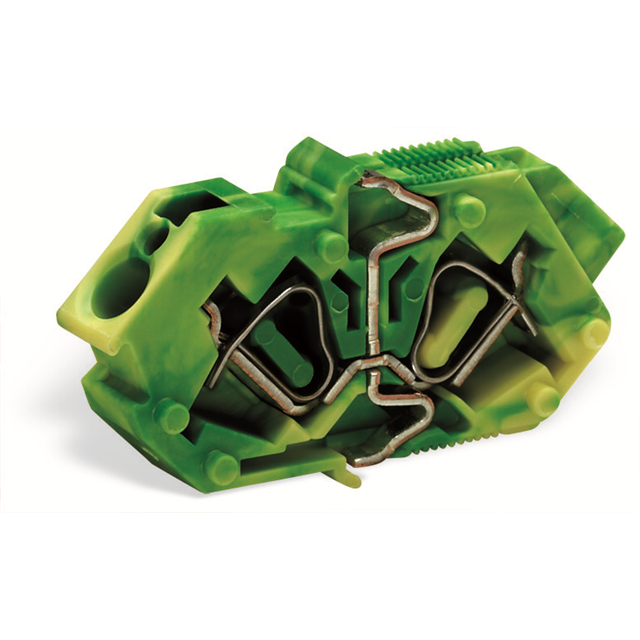 【826-160/000-016】TERM BLK 1POS GREEN/YELLOW