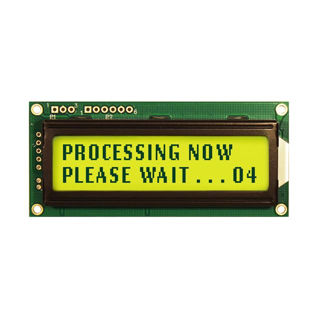 【NHD-0216K3Z-FL-GBW-V3】LCD MOD 32DIG 16X2 TRANS YLW/GRN