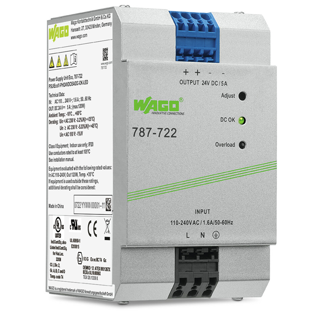 AC/DC DIN RAIL SUPPLY 24V 120W【787-722】