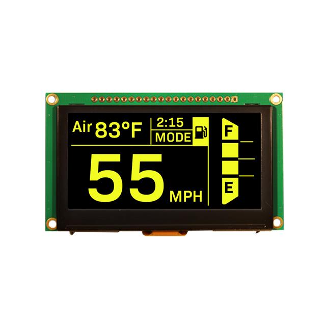 【NHD-2.7-12864WDY3】GRAPHIC DISPLAY OLED YELLOW 2.7"