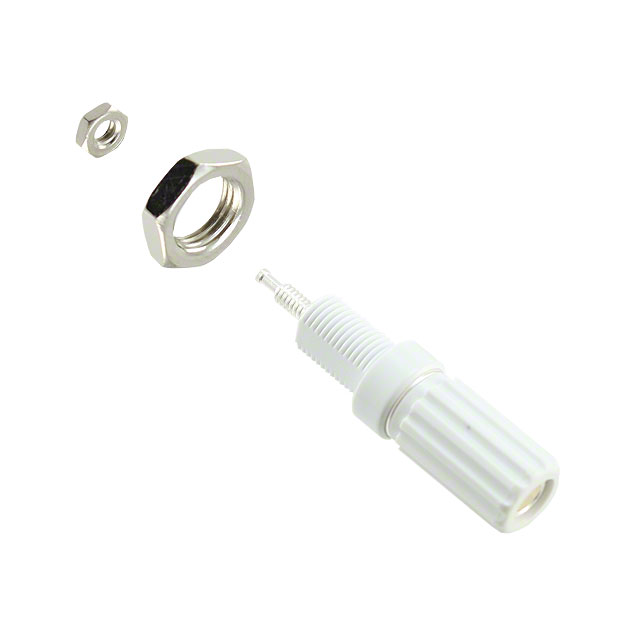 【111-0101-001】CONN BIND POST KNURLED WHITE