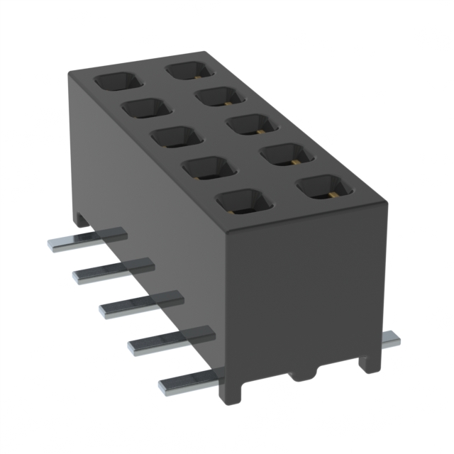 【MMS-105-02-F-DV-P】CONN RCPT 10POS 0.079 GOLD SMD