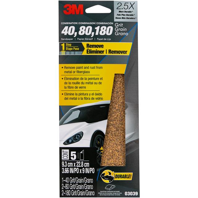 3M SANDPAPER, 03039, ASSORTED CO【03039】
