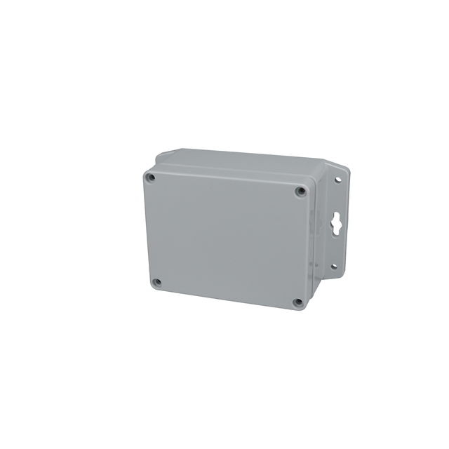 【PN-1323-AMB】BOX PLASTIC GRAY 4.53"L X 3.54"W