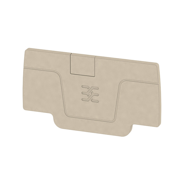 【1514400000】CONN TERM BLK END PLATE BEIGE