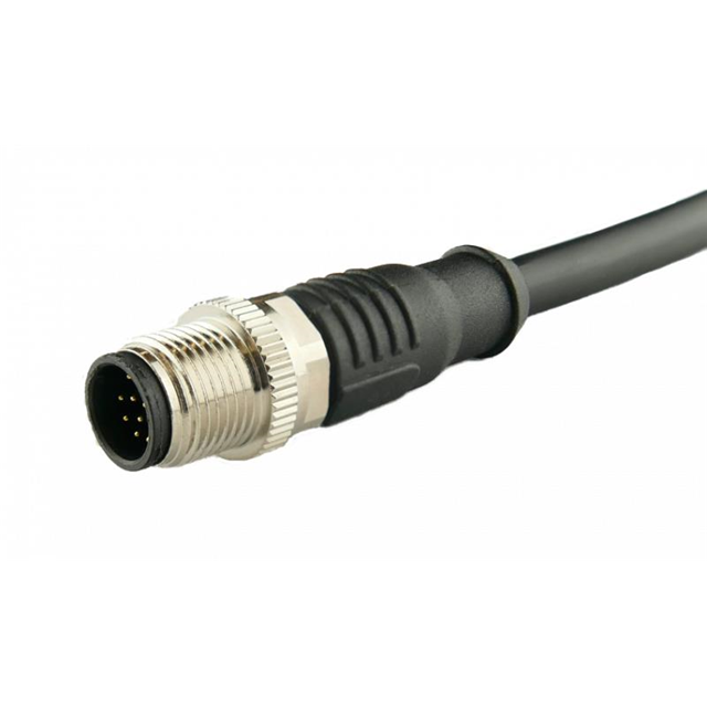 CIR CBL 12POS PLUG TO WIRE 9.84'【A-M12A12MOE30002BK00】