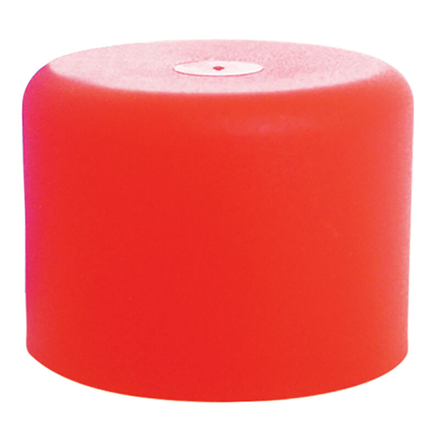 【AR130A】ROUND END CAPS - RED, INSIDE DIA