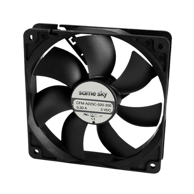 【CFM-A225C-220-350】FAN AXIAL 120X25.4MM 24VDC WIRE