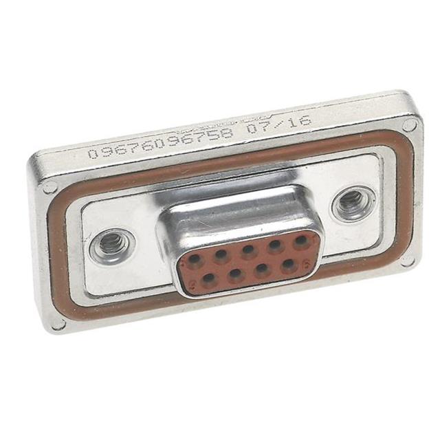 CONN D-SUB RCPT 9POS R/A SOLDER【09676096758】