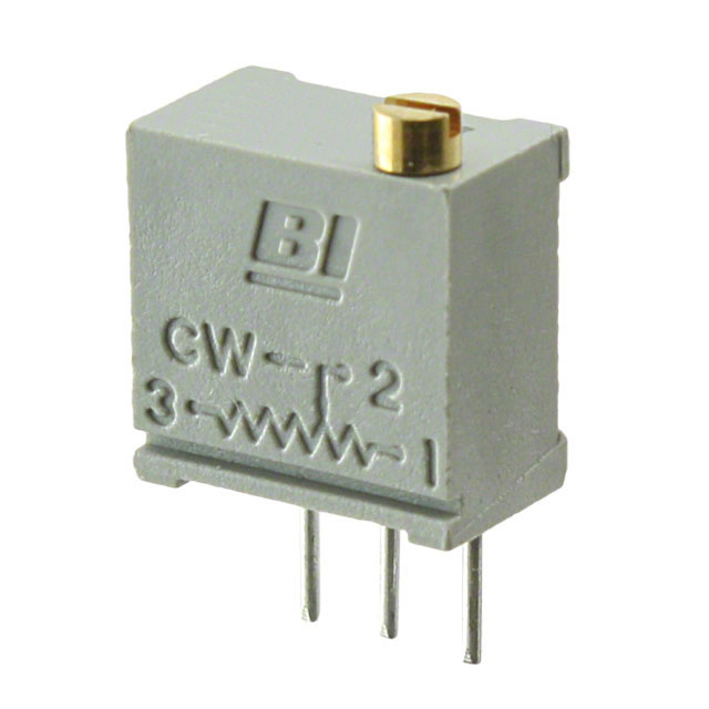 【68WR10LF】TRIMMER 10 OHM 0.5W PC PIN TOP