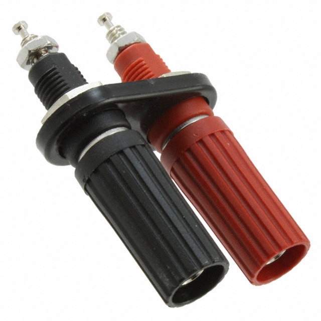 【9406】CONN BIND POST FLUTED BLK/RED