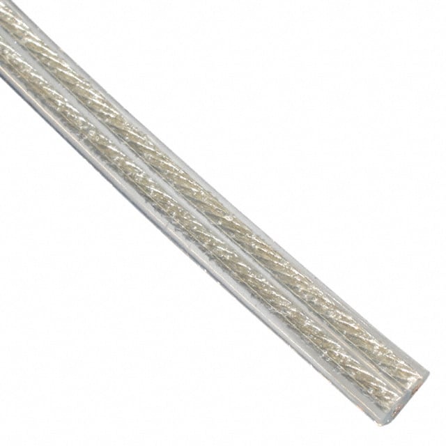 【969M101-16-2】CBL RIBN 2COND FLAT CLEAR 1000'