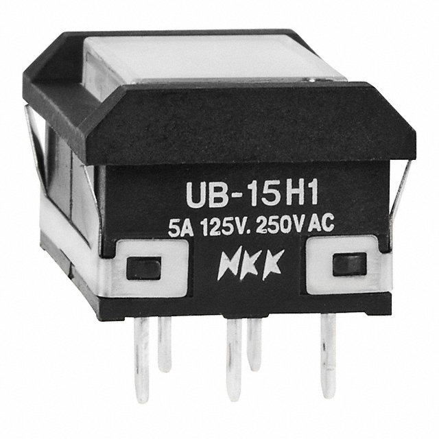 【UB15NBKW015F-JB】SWITCH PUSHBUTTON SPDT 5A 125V