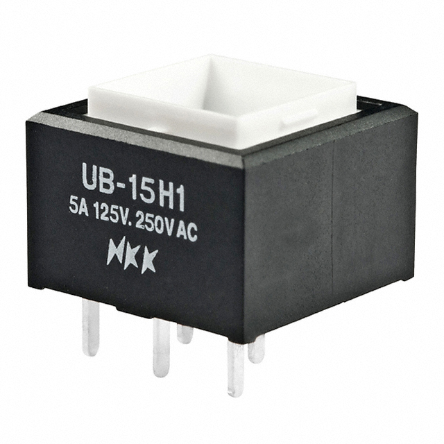 SWITCH PUSHBUTTON SPDT 5A 125V【UB15SKW035D】