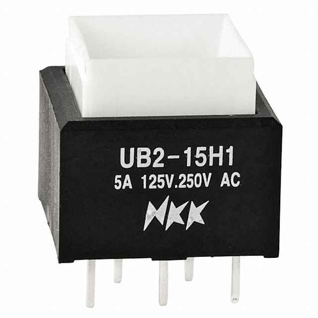 SWITCH PUSHBUTTON SPDT 5A 125V【UB215SKW035D】