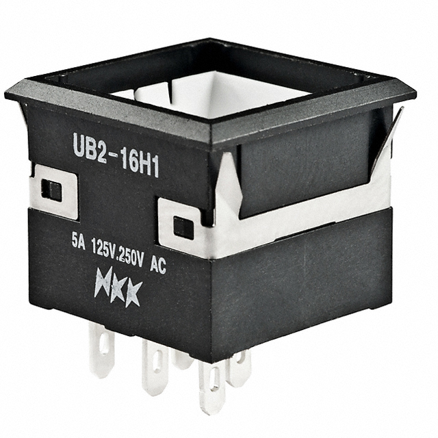 SWITCH PUSHBUTTON SPDT 5A 125V【UB216KKW015C】