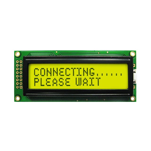 【NHD-0216EZ-FL-GBW】LCD MOD 32DIG 16X2 TRANS YLW/GRN