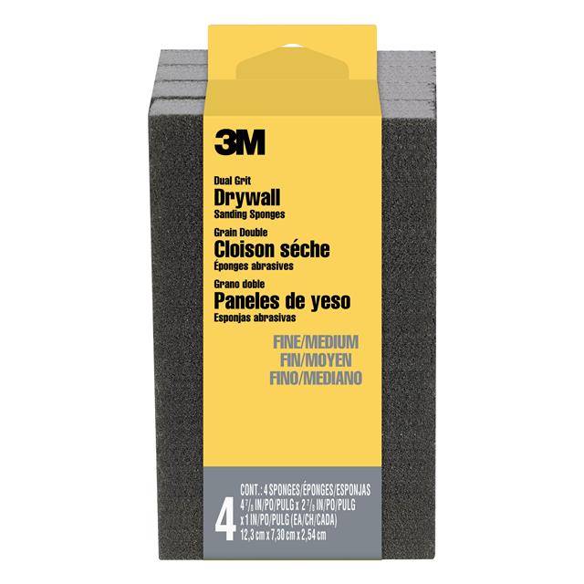3M DRYWALL SANDING SPONGE 9095DC【9095DC-NA-4PK】