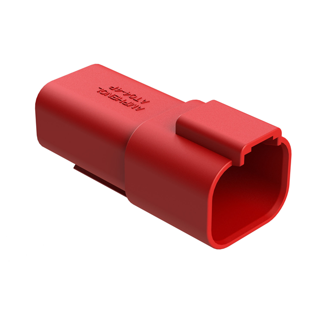 【AT04-4P-RED】CONN RCPT HSG 4POS