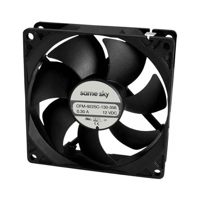 FAN AXIAL 92X25MM 12VDC WIRE【CFM-9225C-130-356-22】