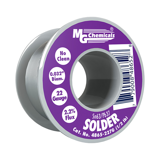 【4865-227G】SOLDER NO-CLEAN 63/37 1/2 LB