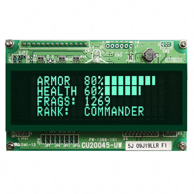 LCD ACCY VFD FILTER 20X4 GREEN【GRN204】