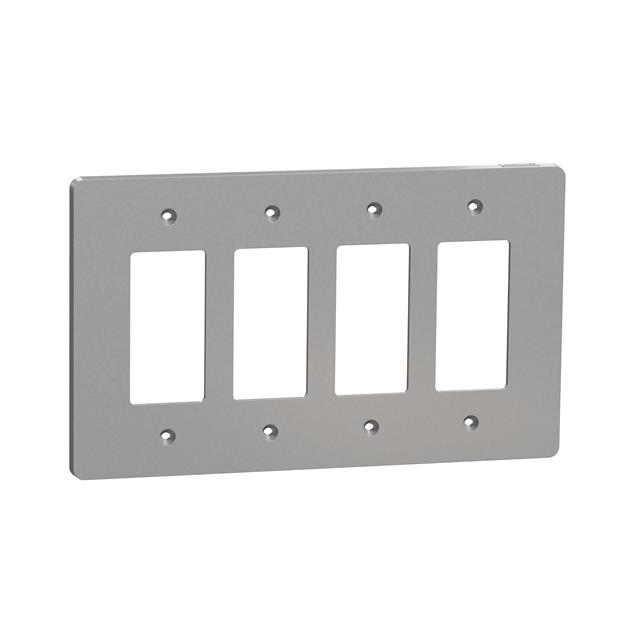 【SQWS141004GY】4 GANG MID+ WALL PLATE GY