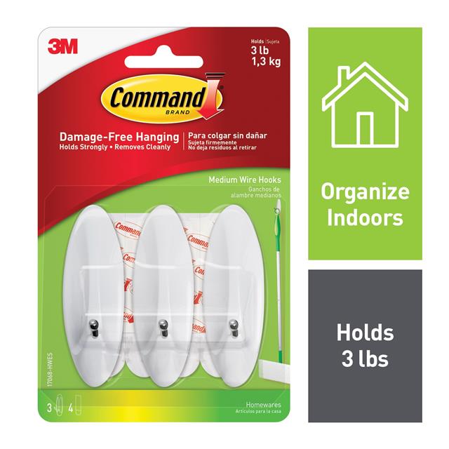 COMMAND MEDIUM WIRE HOOKS 17068-【17068-HWES】