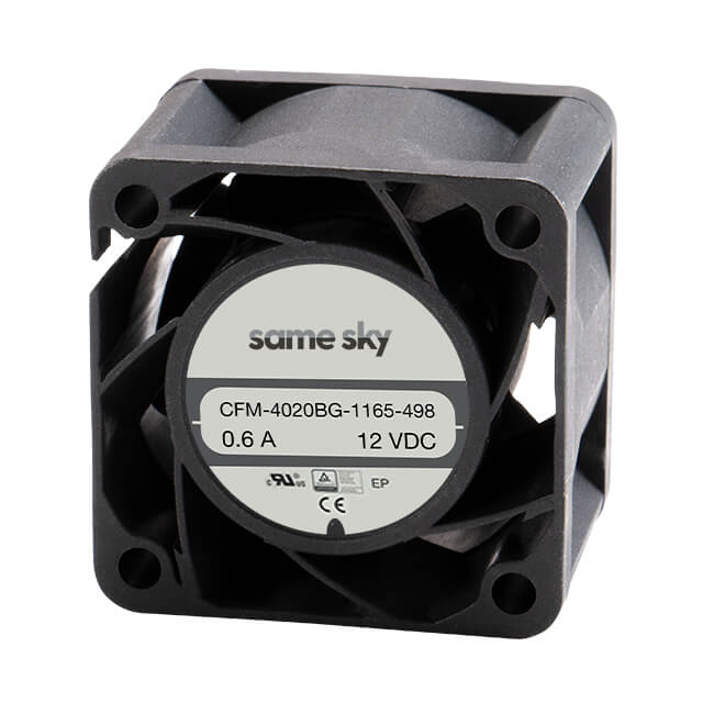 【CFM-4020BG-1165-498】FAN AXIAL 40X20MM 12VDC WIRE