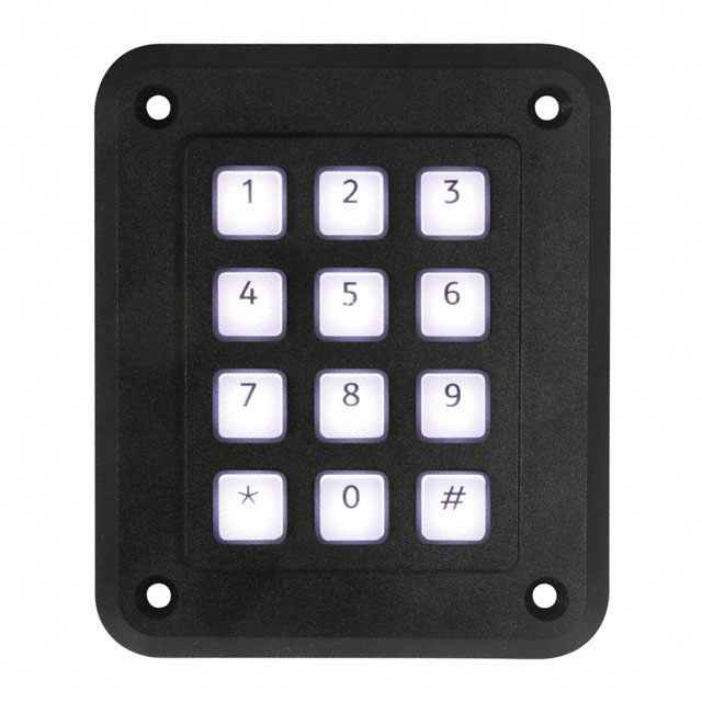 【3KLW12T103】SWITCH KEYPAD 12KEY 0.05A 24V