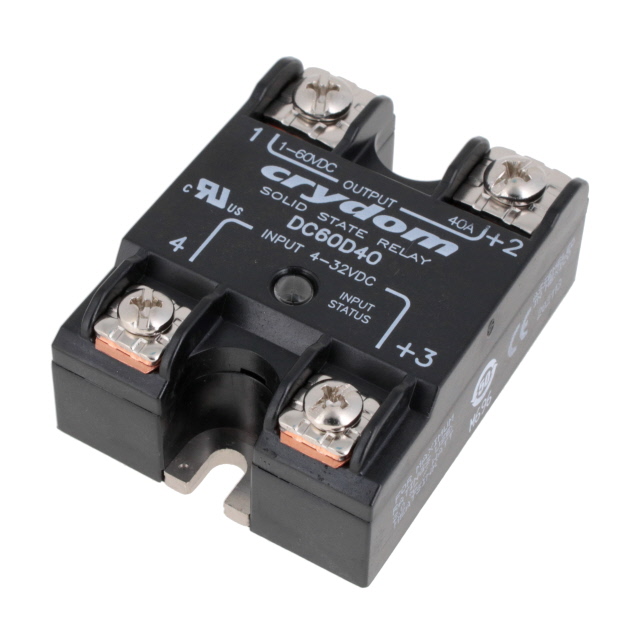 【DC60D40H】SSR RELAY SPST-NO 40A 1-48V