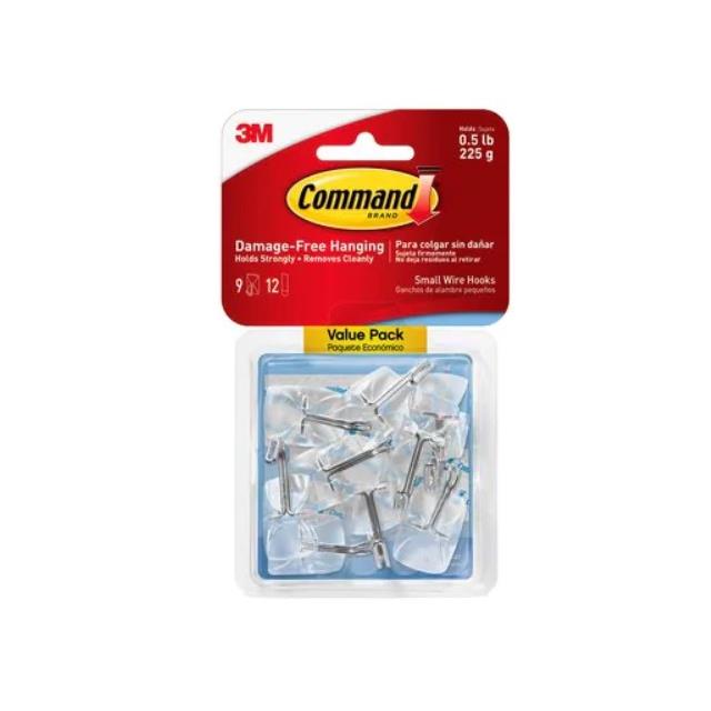 COMMAND SMAL WIRE HOOKS 17067CLR【17067CLR-9ES】