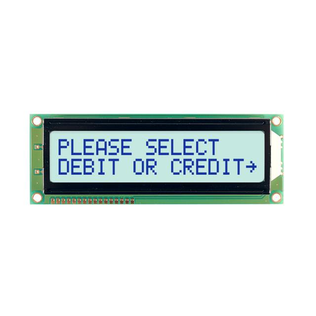 【NHD-0216SZ-FSW-GBW】LCD MOD 32DIG 16X2 TRANSFLCT WHT