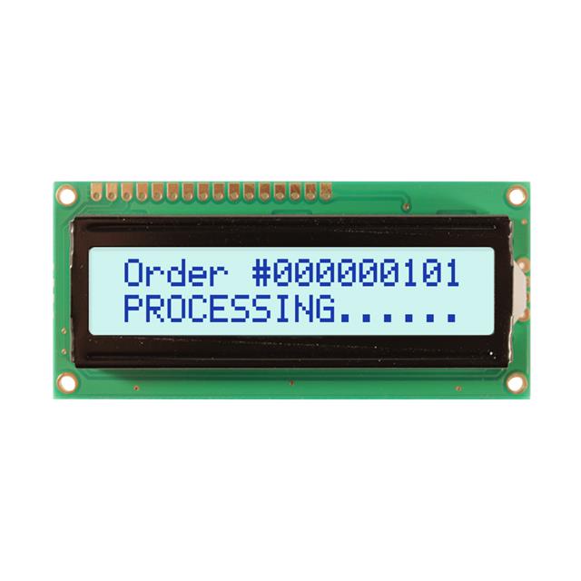 【NHD-0216XZ-FSW-GBW】LCD MOD 32DIG 16X2 TRANSFLCT WHT