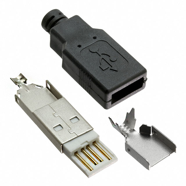 【1001-001-BL-KIT】CONN PLUG KIT USB1.1 TYPE-A